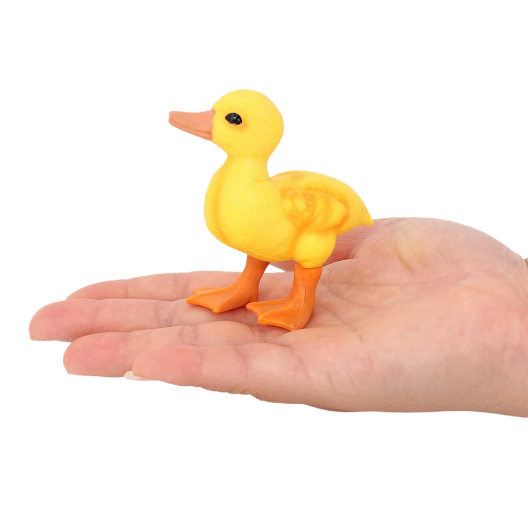 Farm Ducks Realistic Animal Figurines, Little Duck, Figuras Amarelas, Favores de festa infantil, Patinho Brinquedos