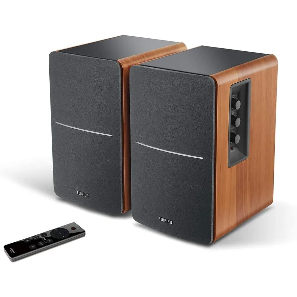 R1280DBs Active Bluetooth Bookshelf Speakers - Optical Input - 2.0 Wireless Studio Monitor Speaker - 42W RMS