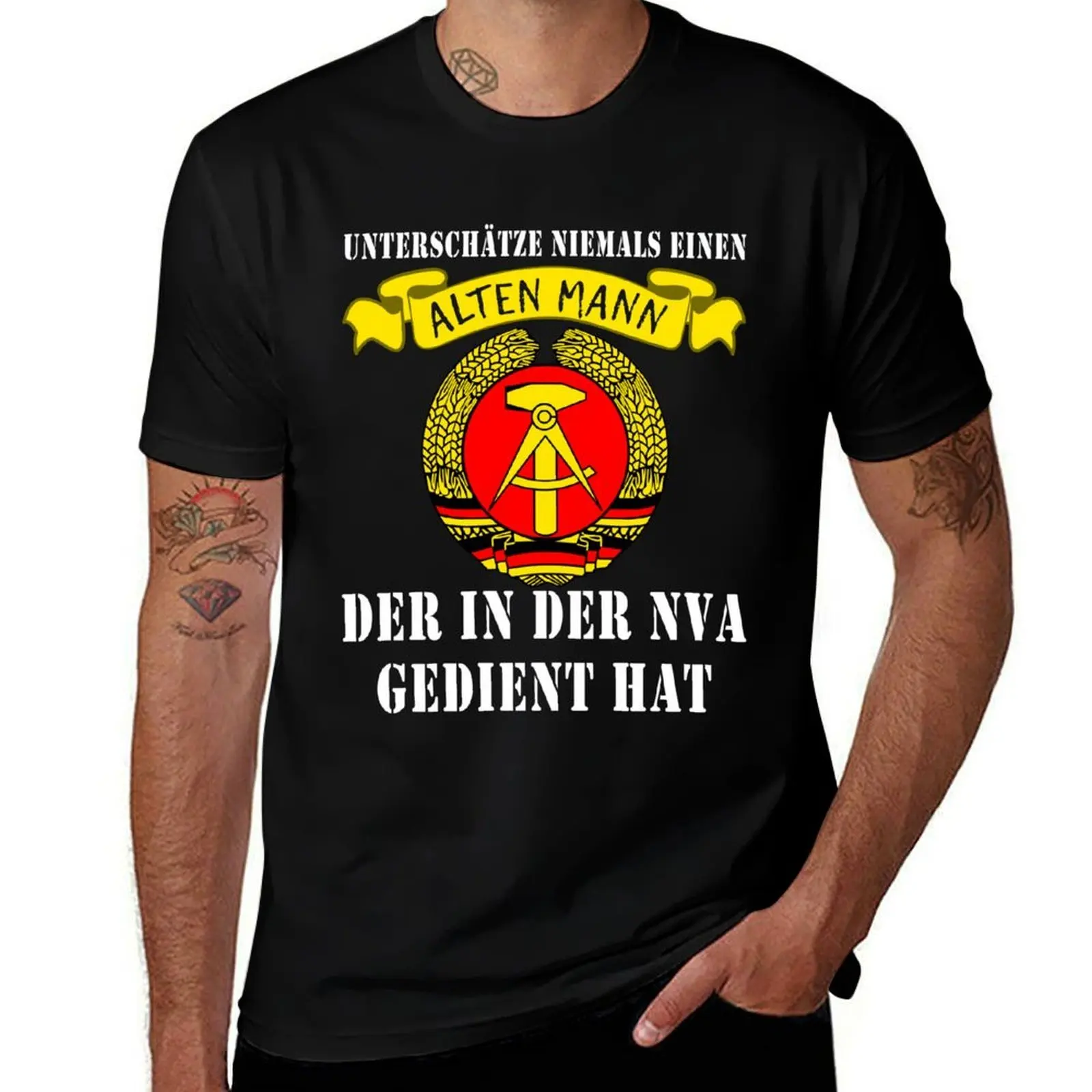 Подарочная футболка с надписью NVA soldier Ossi GDR, мягкая повседневная хлопковая футболка с короткими рукавами