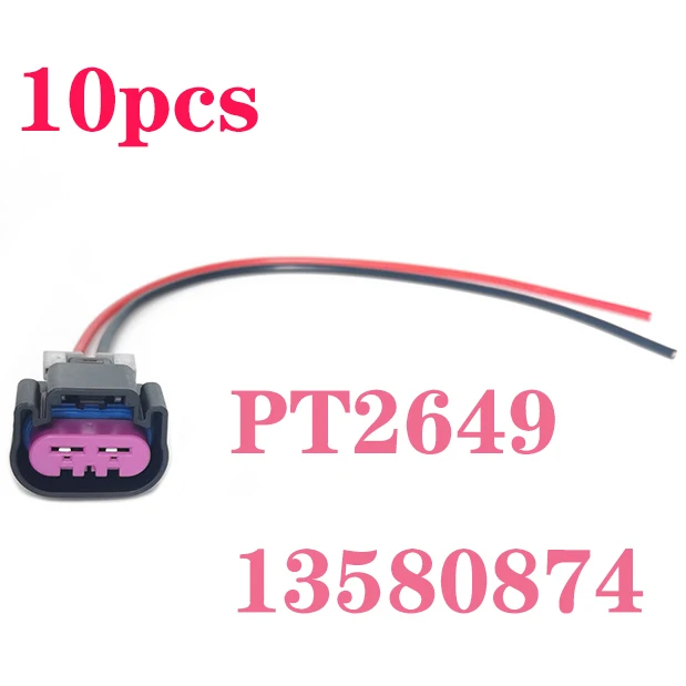 PT2649,100-00679,13580874 New For GM Chevy Truck 2005-2012 Electric Fan Pigtail Connector Switch Harness Wire