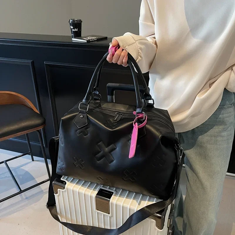 

New PU Large-Capacity Travel Bag for Women - Dry & Wet Separation, Business/Gym Handheld Carry-On