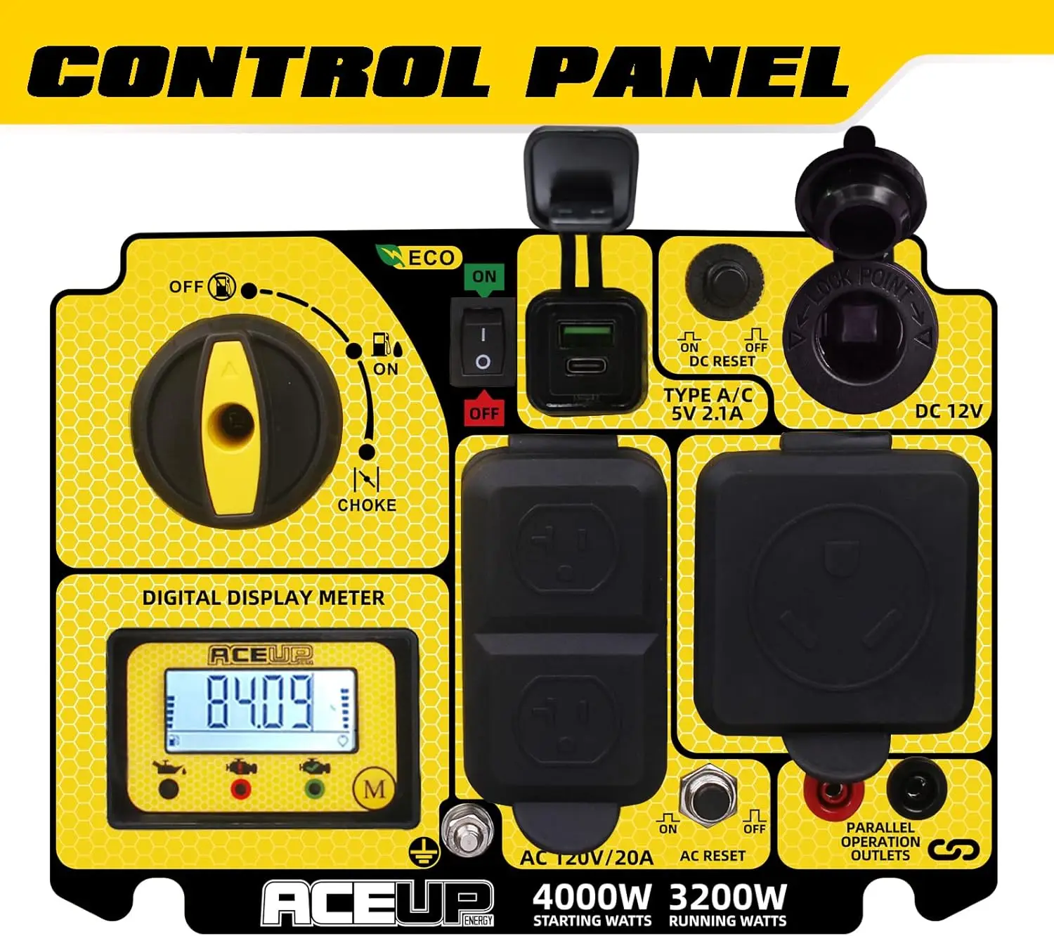 مولد عاكس محمول بقدرة 4000 وات، مولد يعمل بالغاز هادئ للمنزل، جاهز للمركبات الترفيهية، متوافق مع EPA