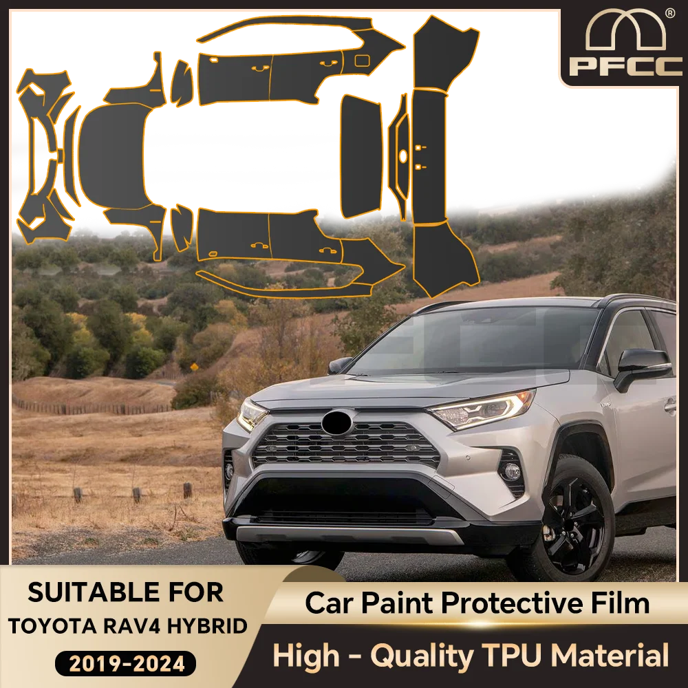 

For Toyota RAV4 Hybrid XA50 2019-2025 TPU Paint Protection Film Anti-scratch Pre-cut PPF Car Body Resistant Clear Bra Invisible