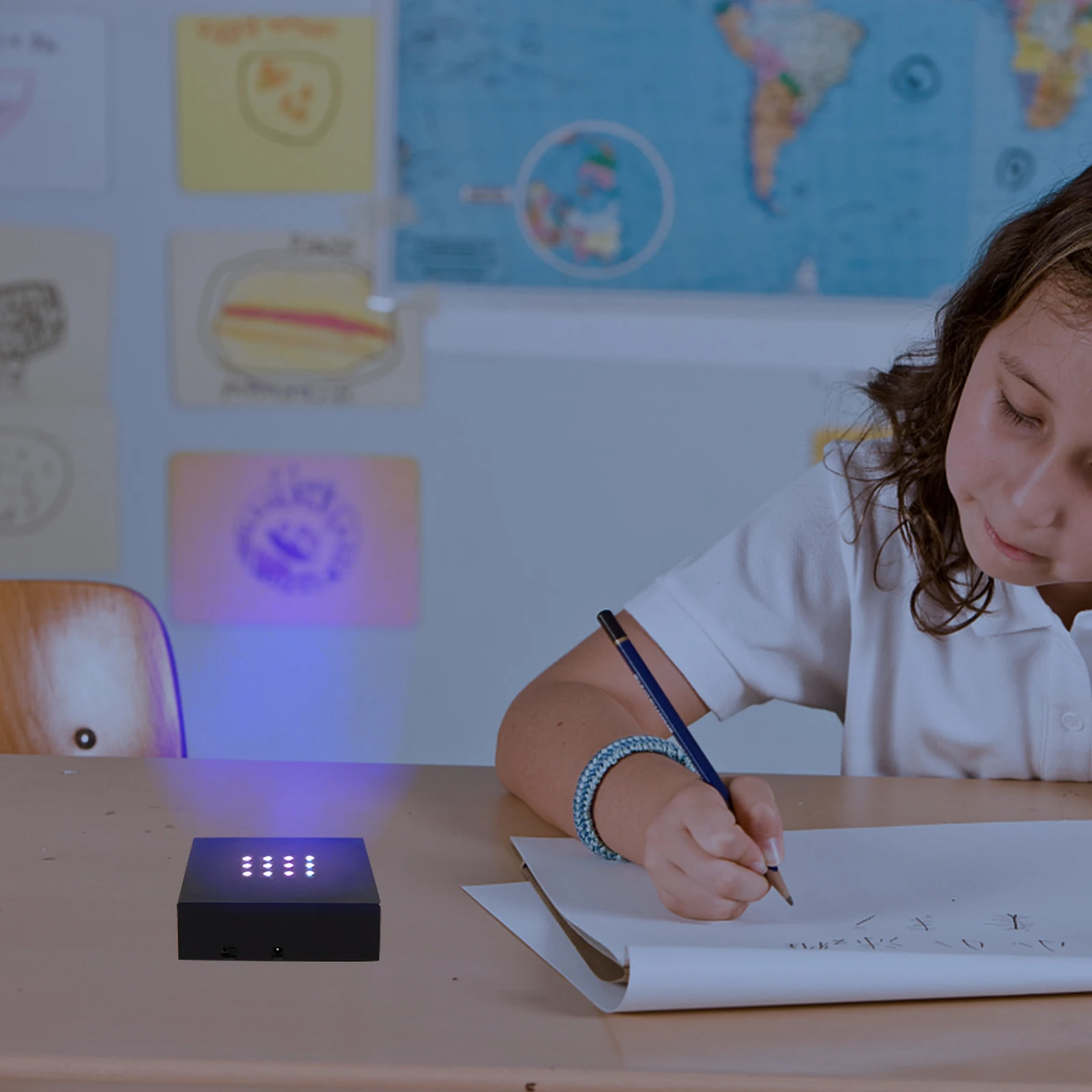 

LED Mahjong Lamp Holder Colorful Plastic Display Base Stand Compact Square Bedroom Office Decoration Light Base Stand Eu Plug