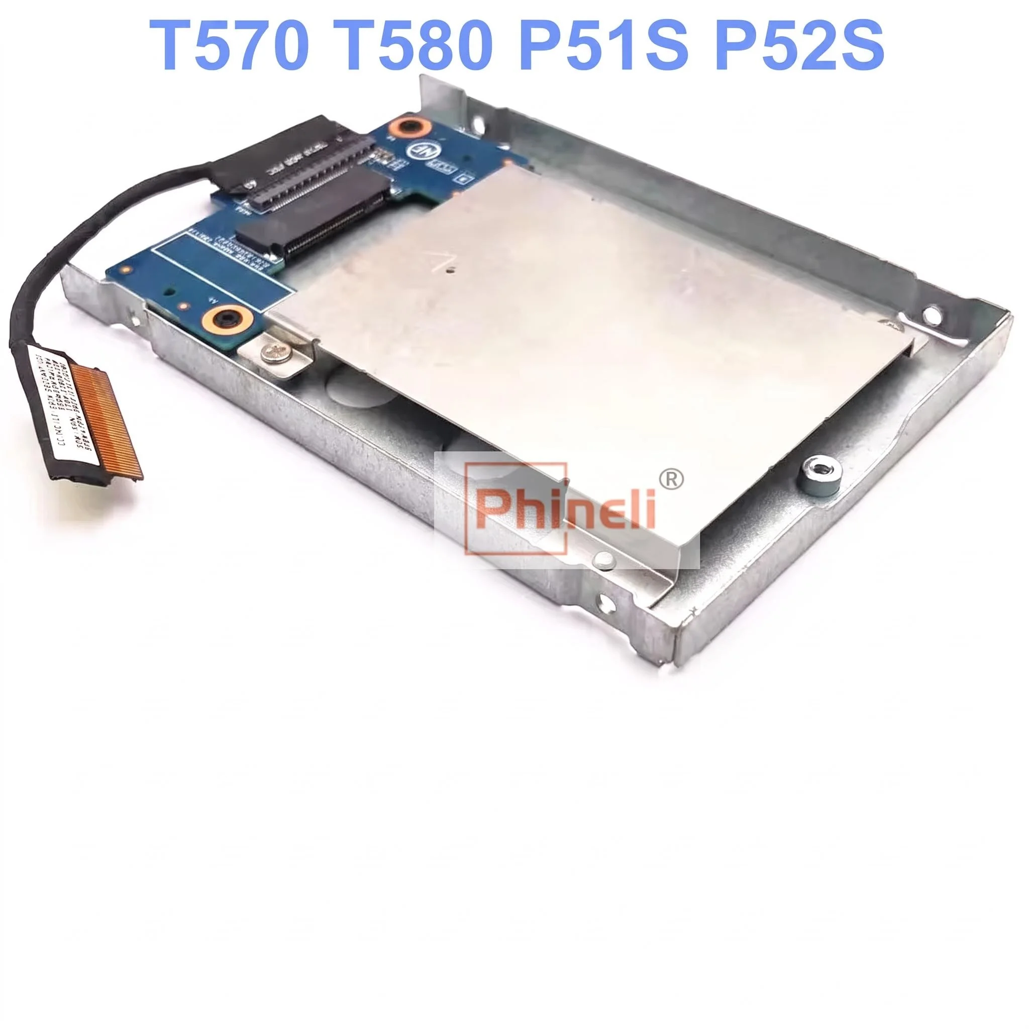 New SSD HDD NVMe M.2 Adapter Caddy & Cable For Lenovo ThinkPad T570 T580 P51S P52S PCIE NVM