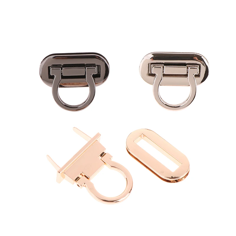 Metal Clasp Turn Lock Oval Metal Clasp Twist Lock For DIY Handbag Craft Bag Purse Bags Hardware Bag Accessory 4 Colors 3cm/4.2cm