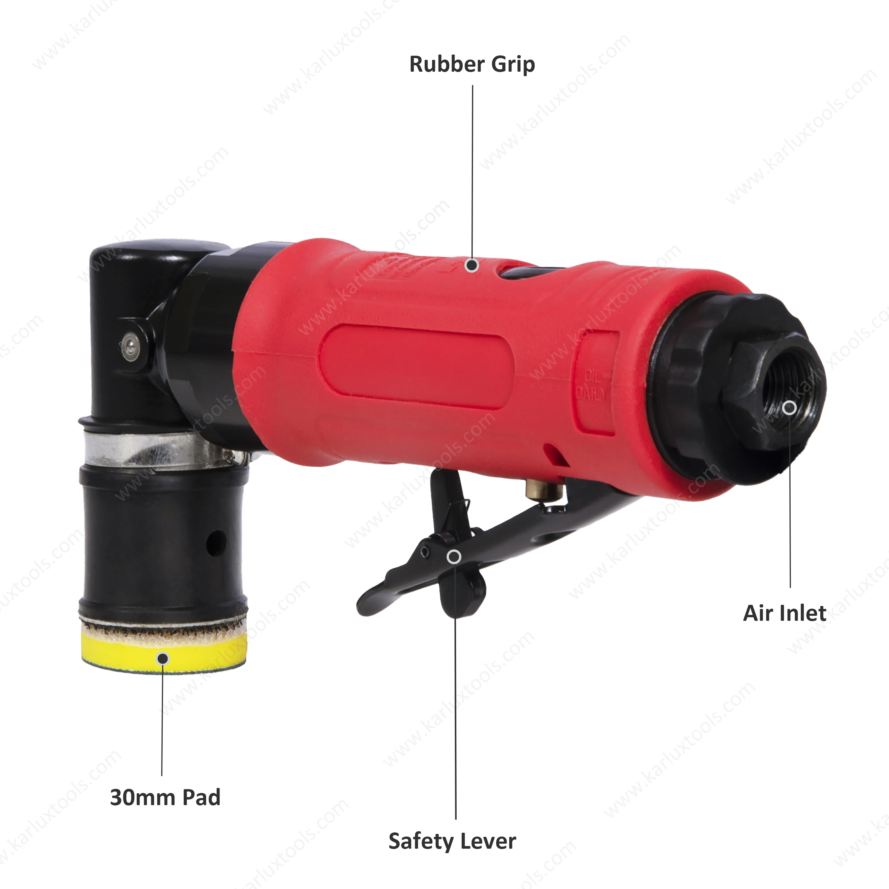 2026 1.2Inch 30Mm High Speed 15000Rpm Pneumatic Mini Air Angle Sander for Metal Detailing Grinding - view 4