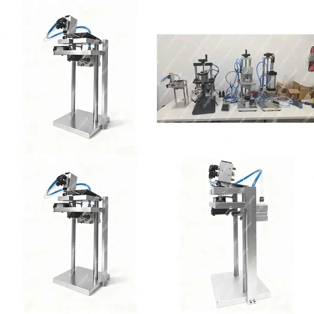 Pneumatic Plastic Pipe Cutting Machine V Shape Pipe Cutter Height Adjustable Case Packaging for Shampoo Perfume