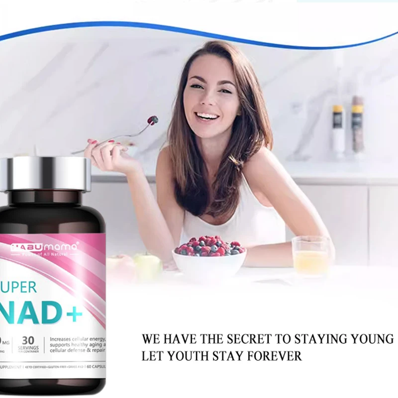 NAD+ Supplements Nicotinamide Riboside Alternative for Men&Women Anti Aging Natural NAD+Booster for Longevity & Cellular Health