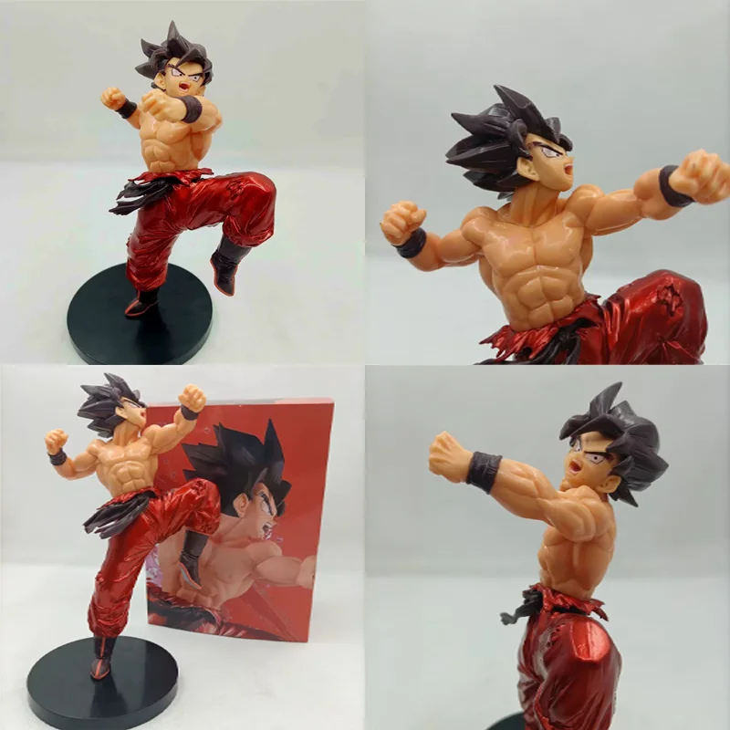 

21cm Dragon Ball Z Blood of Saiyan BOS SP10 Kaiwang Fist Son Goku Action Figure PVC Model Ornaments Toys Gift Collection