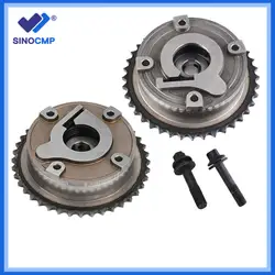 11367545862 11367536085 2X Intake & Exhaust Camshaft Phaser VVT Gear With Bolts For N18B16A MINI COOPER R56 R57 R58 R60 1.6L L4