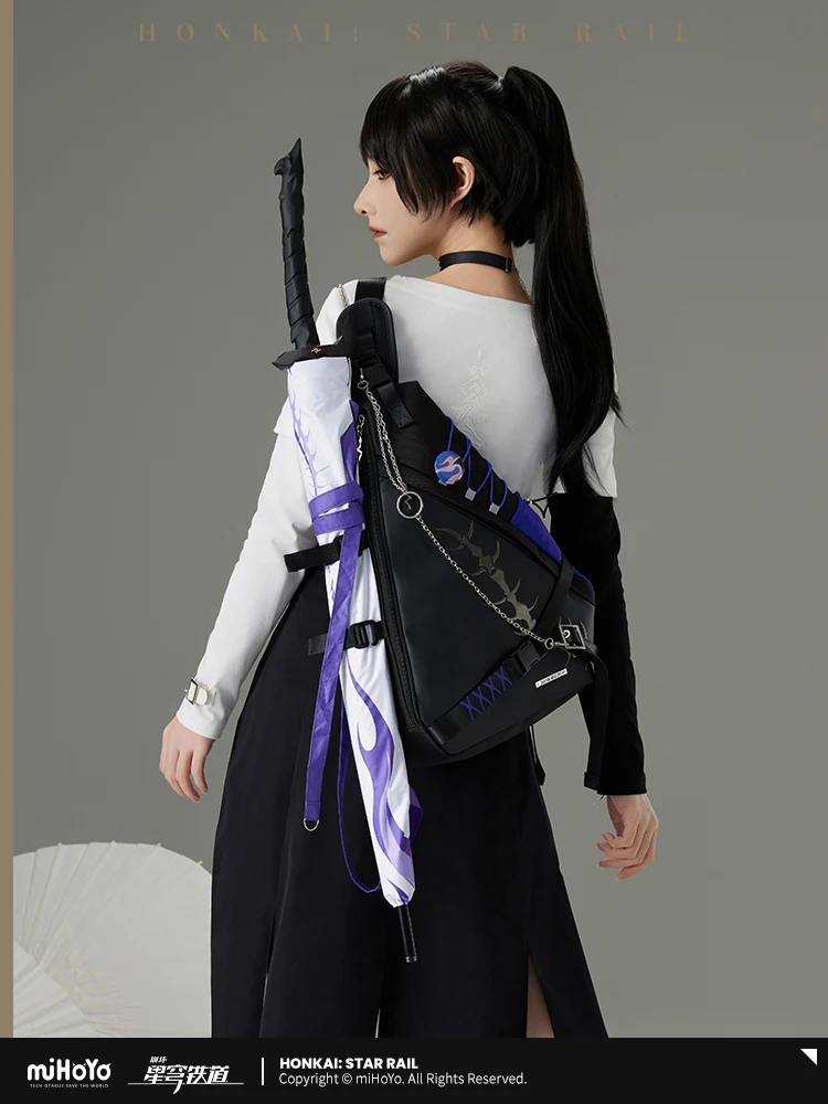 

Acheron Bag Game Honkai Star Rail Official miHoYo Theme Series Shoulder Messenger Backpack Satchel Cosplay Doujin Gifts