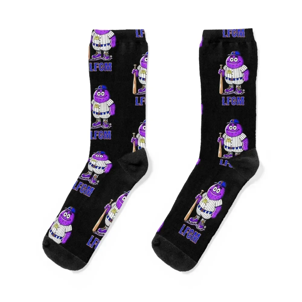 

LFGM Grimace Socks basketball hiphop Stockings man christmass gift Boy Child Socks Women's
