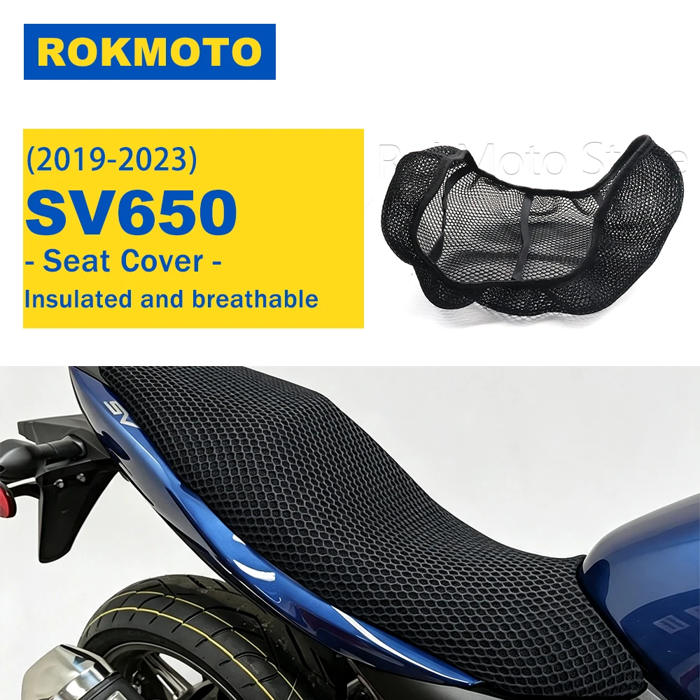 For Suzuki SV650 SV 650 2019-2023 Motorcycle Protecting Cushion Seat Cover Breathable Comfortable 3D Mesh Seat Cover