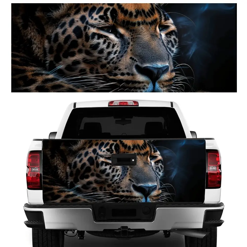 

Leisurely Lying Cheetah Car Tail Trunk Protect Vinly Decal Auto Accessories DIY Hood Decoration Sticker for Off-road Pickup