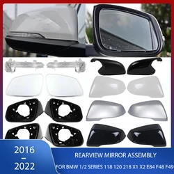 Rearview Mirror Cover Frame Lens Turn Signal Lamp Bottom Lower Holder For BMW 1/2 series 118 120 218 X1 X2 E84 F48 F49 2016-2022