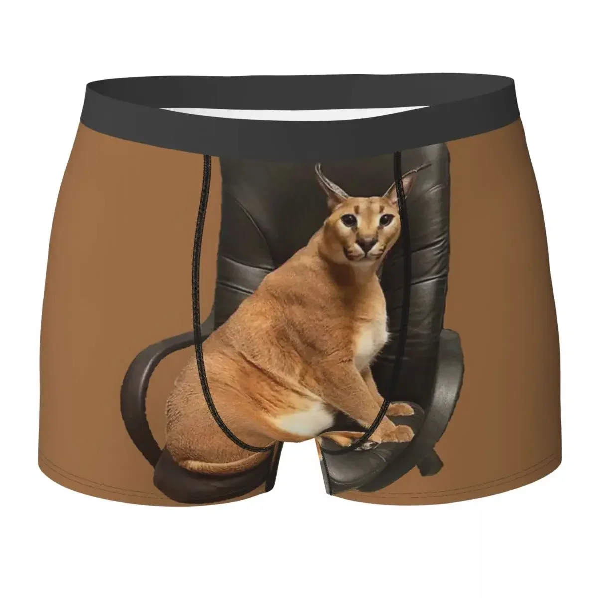 Boxer Underpants Shorts Big Floppa Animal Cat (19) Panties Men Comfortable Underwear For Homme Man Boyfriend Gifts