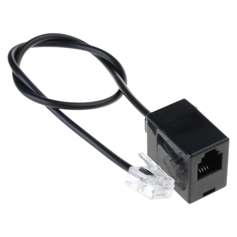 Solid RJ45 Ethernet to RJ11 Landlines Converter Adapter Cable Office Accessory