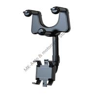 F62F Rearview Mirror Phone Holder Universal Car Mount 360 Degree Easy Setups