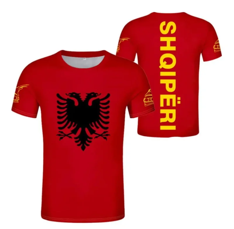 ALBANIA Eagle Flag T Shirt For Men 3d Print Free Albanian Shqiperi T-shirts Short Sleeve Casual Oversized Tee Tops Streetwear