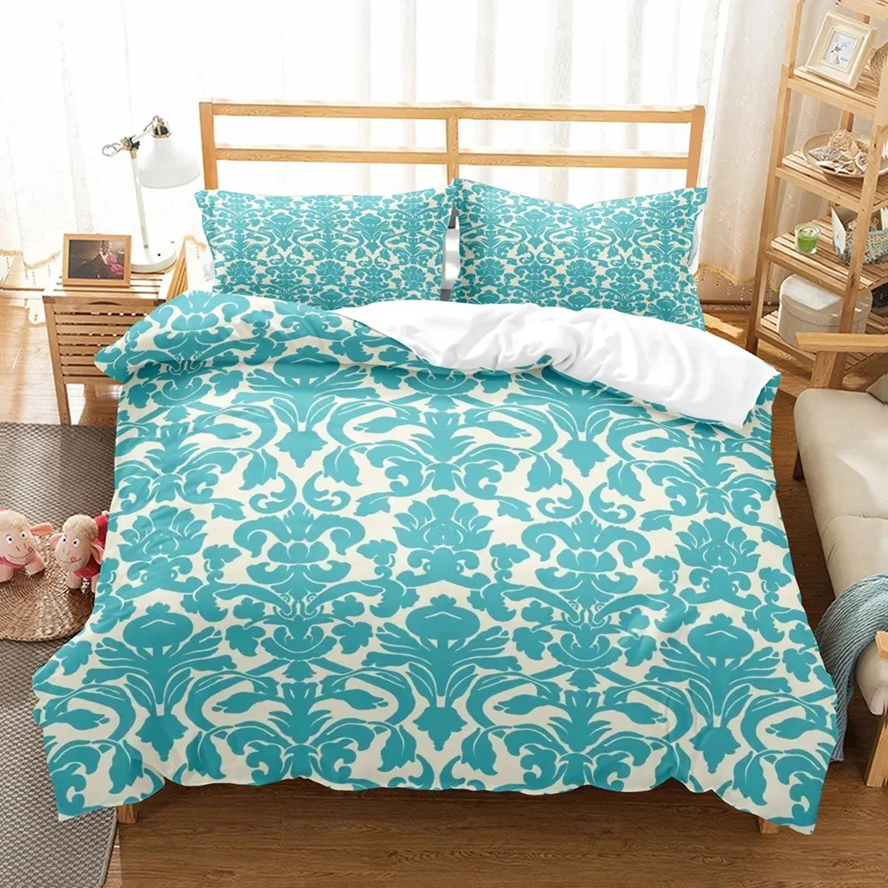 Bohemian Style Colorful Bedding Set Queen King Size Mandala Flower Printed Duvet Cover With Pillowcase Luxury Bedclothes 23pcs