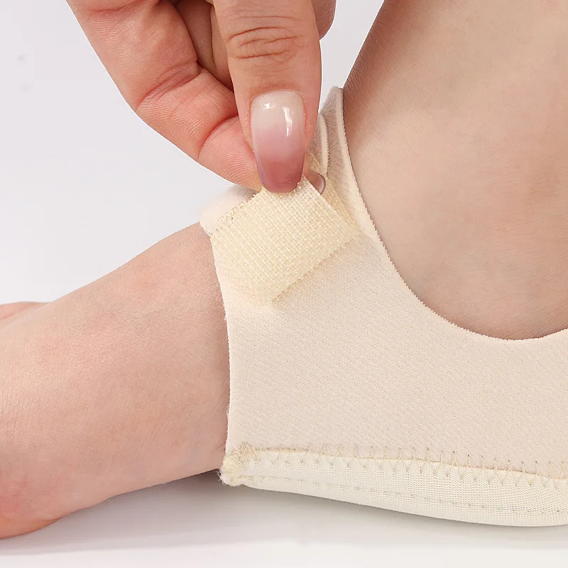 1 Pair Silicone Heel Pads, Shock Absorption, Relieving Leg Pressure, Adjustable Straps, Prevent Slipping Insoles image 6