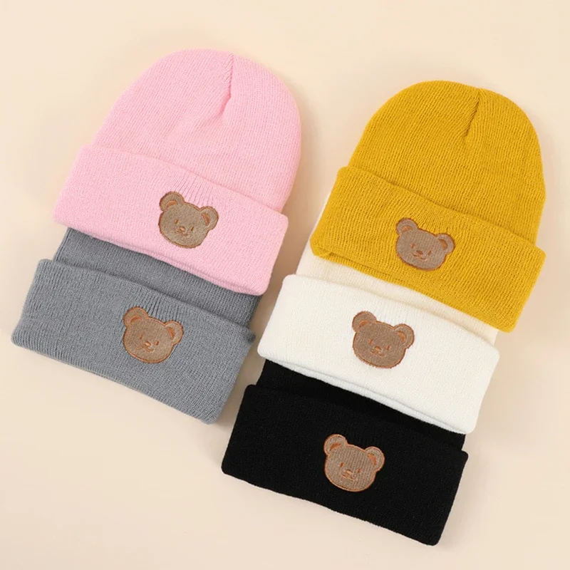

Winter Warm Baby Hat Cute Cartoon Bear Baby Boys Girls Cap Beanies Soft Windproof Ear Protection Kids Hat