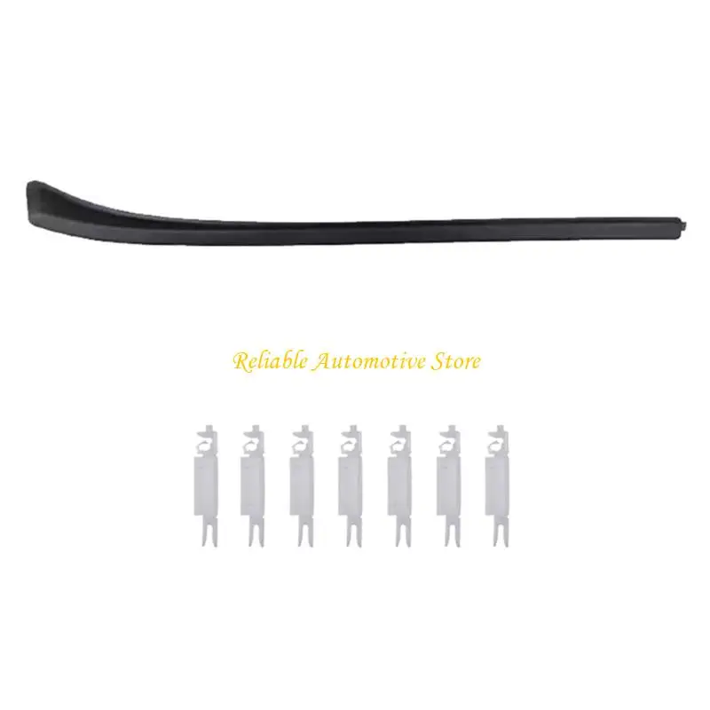 M68B Molded Black ABS Windshield Side Trim with Integrated Mounting Clips for 308 408