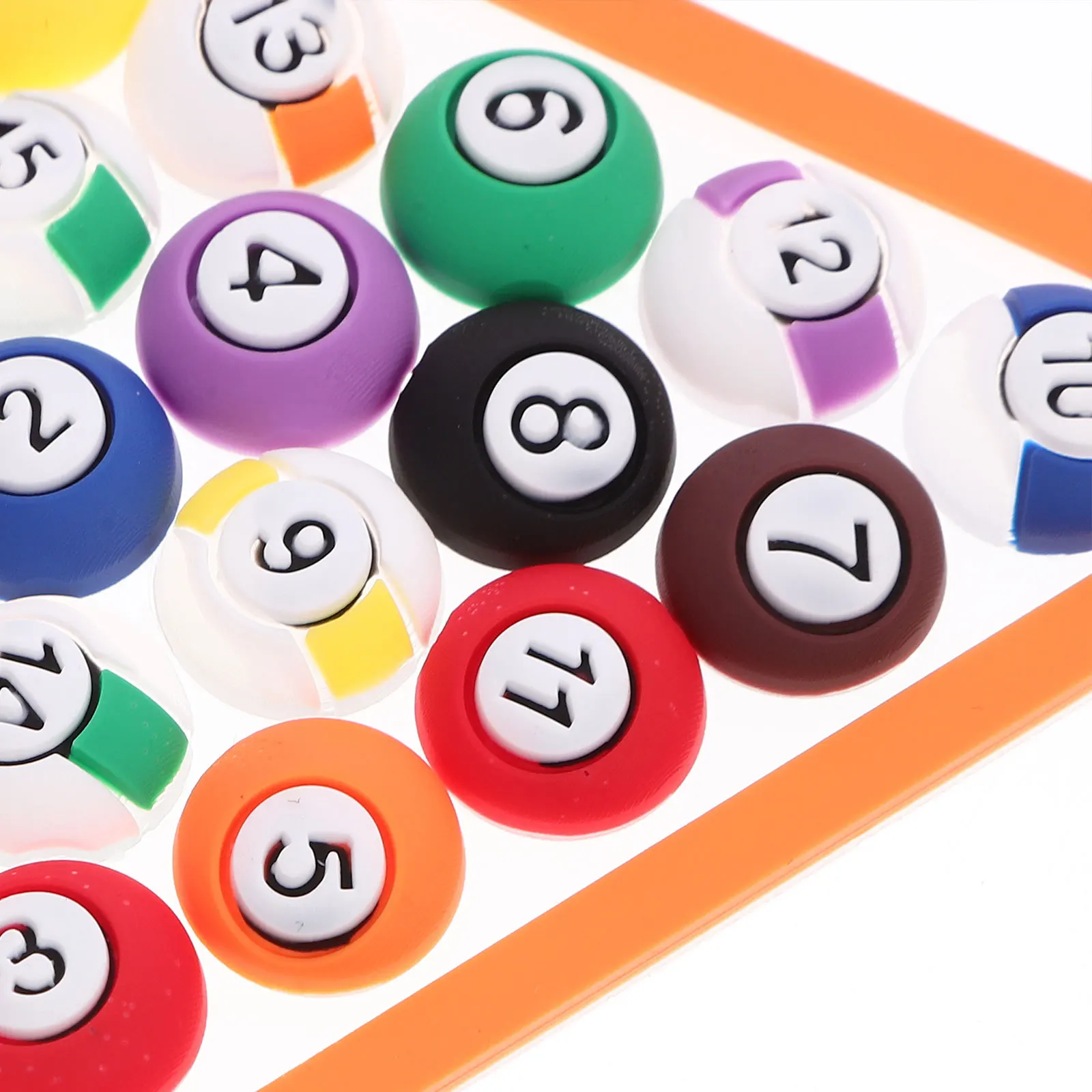 

2Sets Mini Billiards Style Cake Decor Adorable Baking Ornament For Birthday Wedding Party Dessert Decoration Billiards Theme