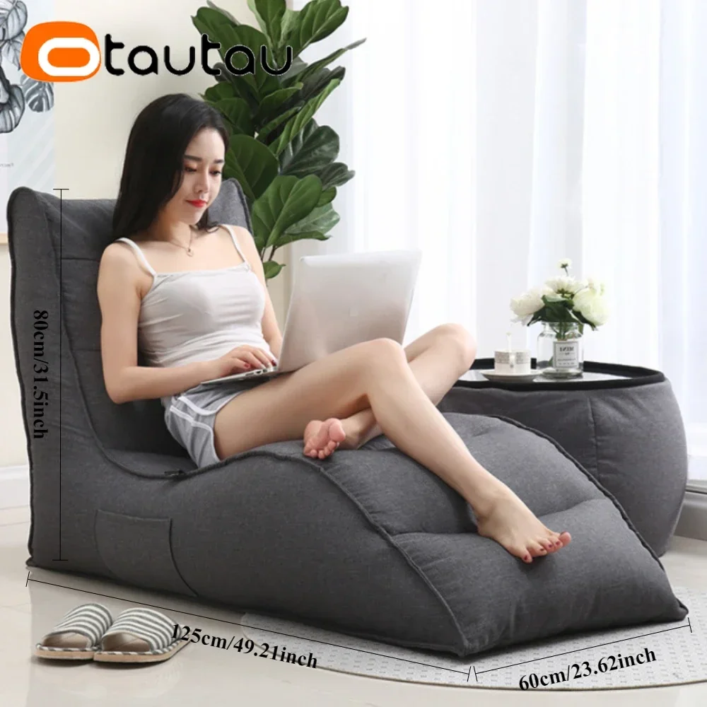 otautau-housse-de-sac-de-haricots-en-coton-et-lin-impermeable-pour-l'exterieur-sf399【pas-de-remplissage-a-l'interieur-vous-devez-acheter-des-remplisseurs-par-vous-meme-】