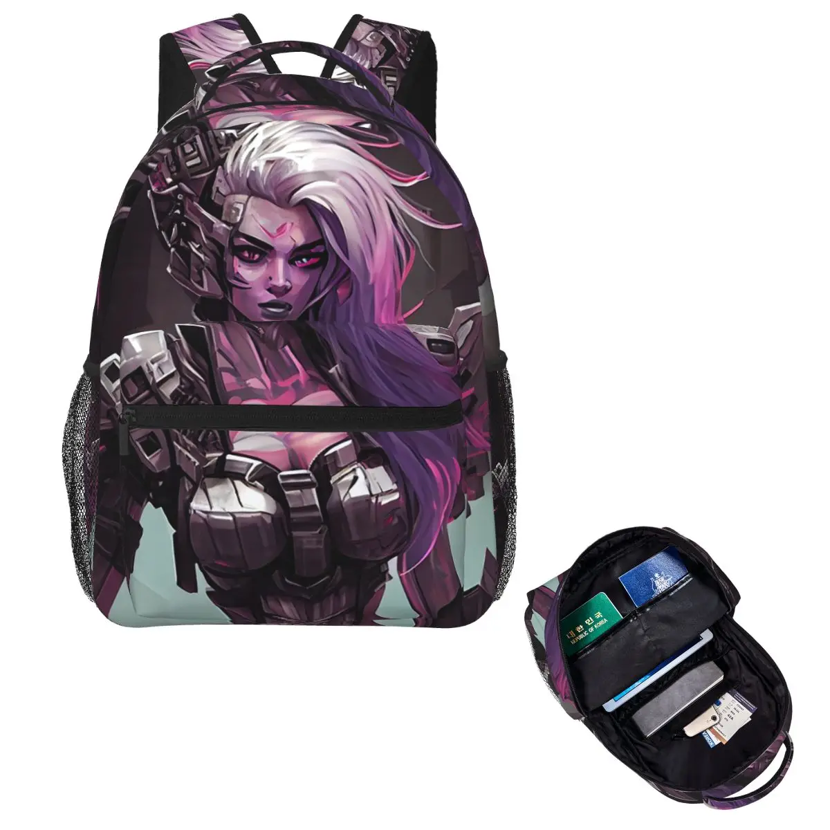 

Female Megatron Student Backpack School Bag Hiking Travel Daypack for Boys Girls Fashion Bookbag Shoulder Bags