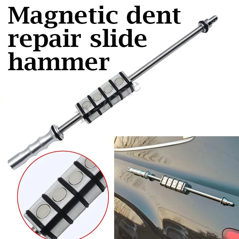 Magnetic Pulling Hammer Car Paintless Dent Repair Tool Body Suction Cup Tool Sliding Hammer Puller for Car Dent and Nail Remover