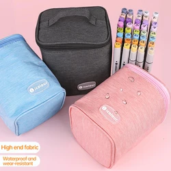 Icolour Larger Capacity Marker Pen Case Zipper Art Markers Canvas Storage Bag 36/48/60/80/168/240pcs Portable Marker Pen Holder