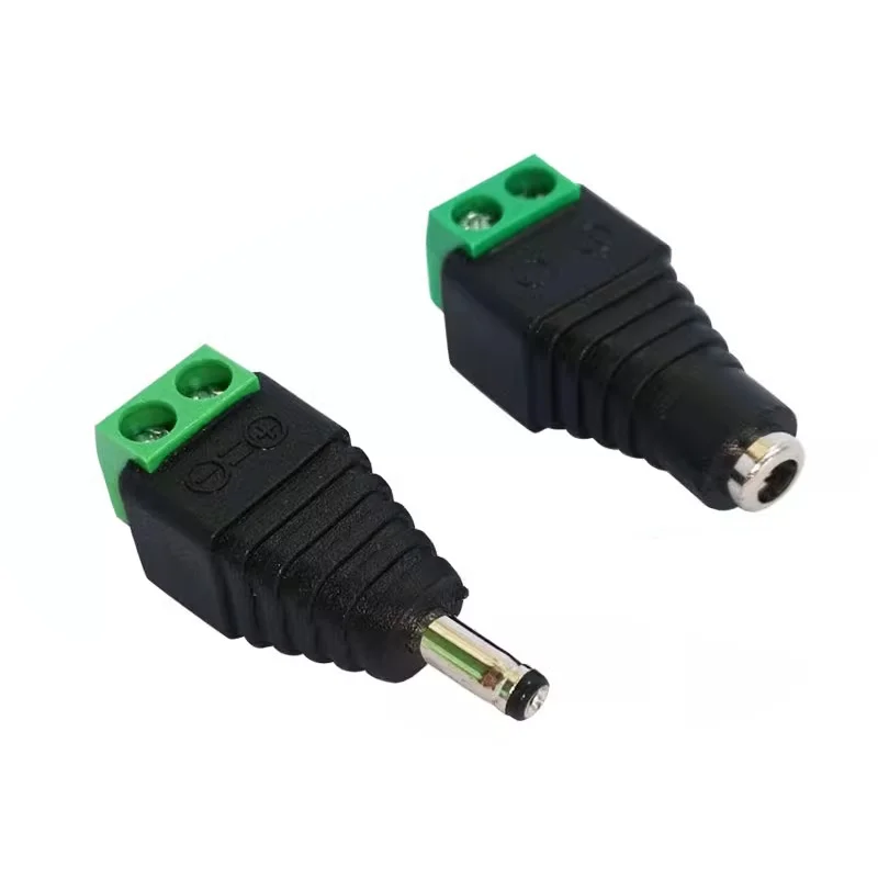 5/20/100PCS Male and Female 3.5*1.35MM DC Power plug  3.5mmx1.35mm Jack Adapter Connector Plug Led Strip Light  CCTV 12V 24V