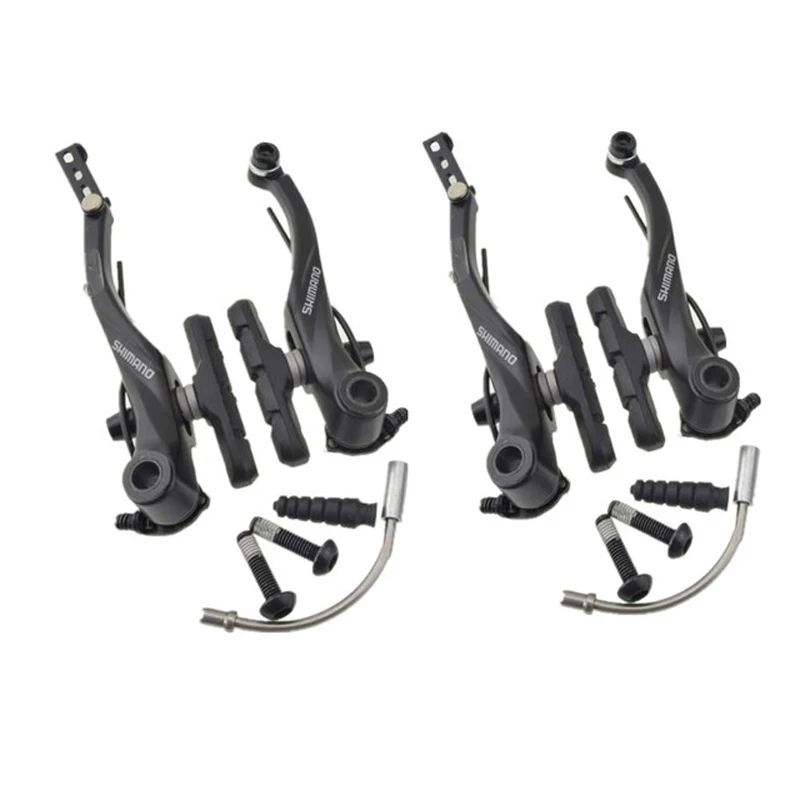 Shimano T4000 Alivio Linear V-Brake Bicycle Brake BR-T4000 Upgraded BR-M422 Black / Silver Front / Rear / Set