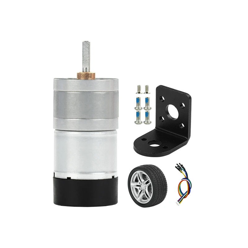 310 DC Reduction Motor with Encoder Smart Robot All Metal Gear Forward and Reverse Speed Regulation For DIY Electronic Project