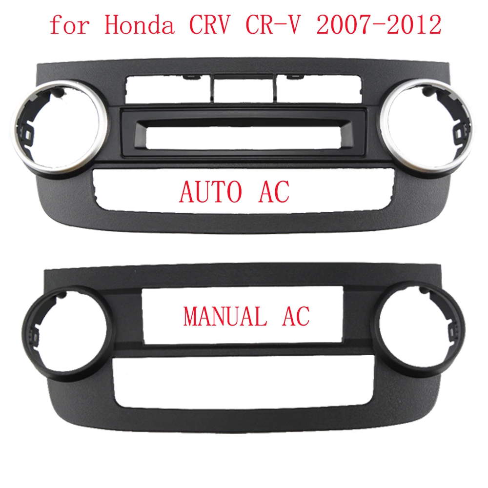 Car Fascia A/C Air Conditioning Panel for Honda CRV CR-V 2007-2012 Dash Kit Install Facia Console Bezel Adapter Plate Trim Cover