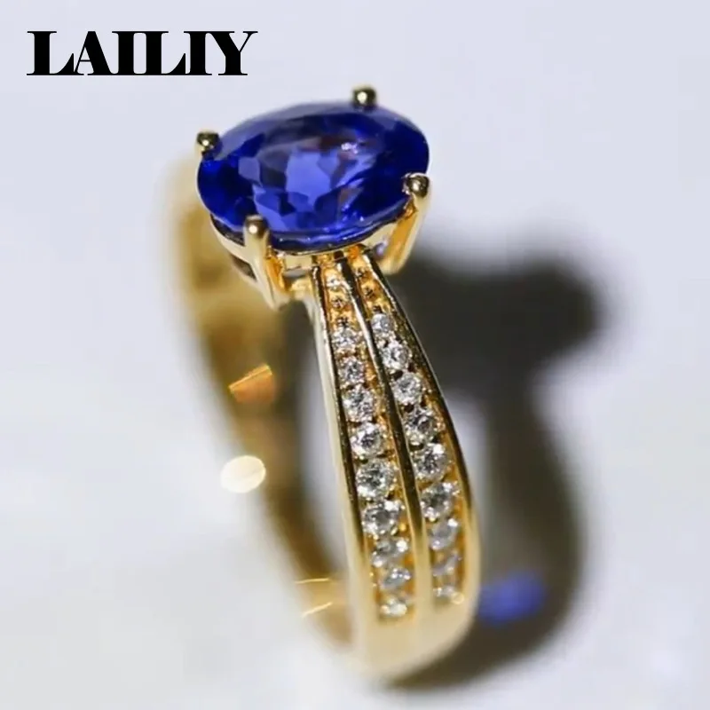 Men's 925 Sterling Silver 18K Gold Double Row Diamond Adjustable Ring