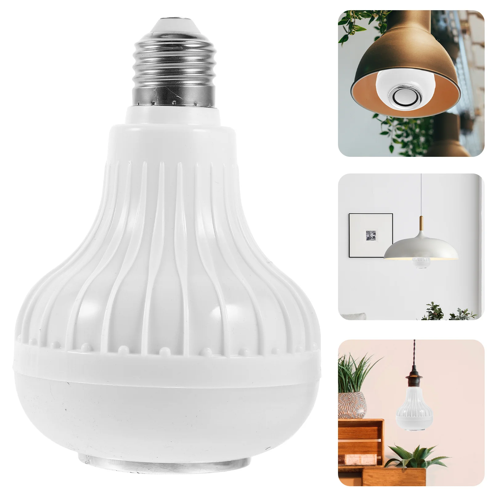 

Smart LED Bulb Speaker Rgb Color Changing Music Light Adjustable Modes Multicolor Remote Aluminum