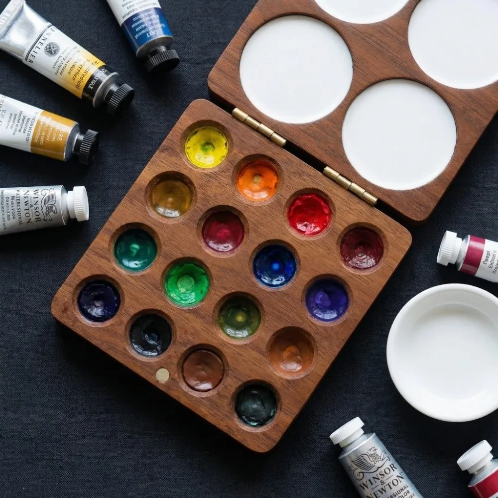 paleta-de-aquarela-em-madeira-de-nogueira-caixa-de-tinta-compacta-mini-bandeja-de-mistura-portatil-com-succao-magnetica-para-tinta-de-aquarela