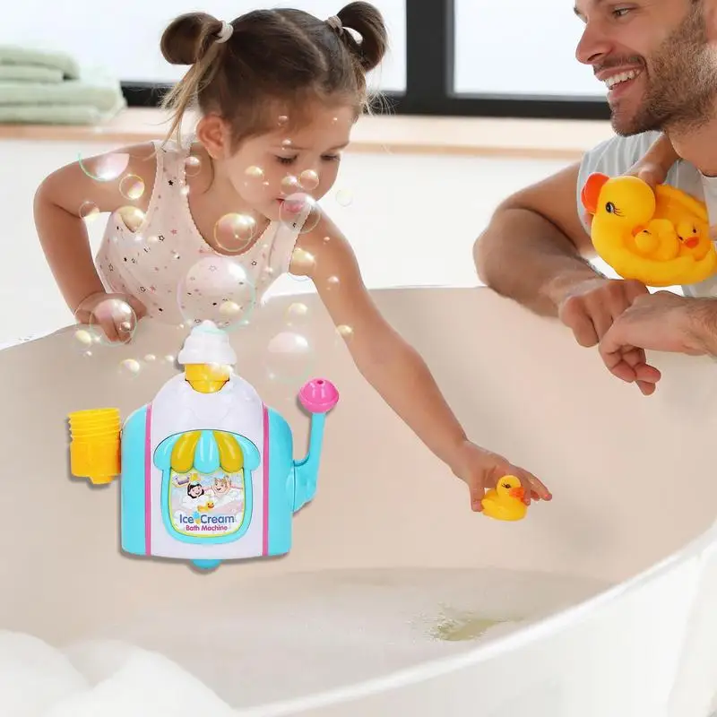 Bubble Ice Cream Maker Bath Toy Bathtub Ice Creams Machine Maker Bubble Ice Cream Maker Bubble Bath Toy For Kids Boys Girls