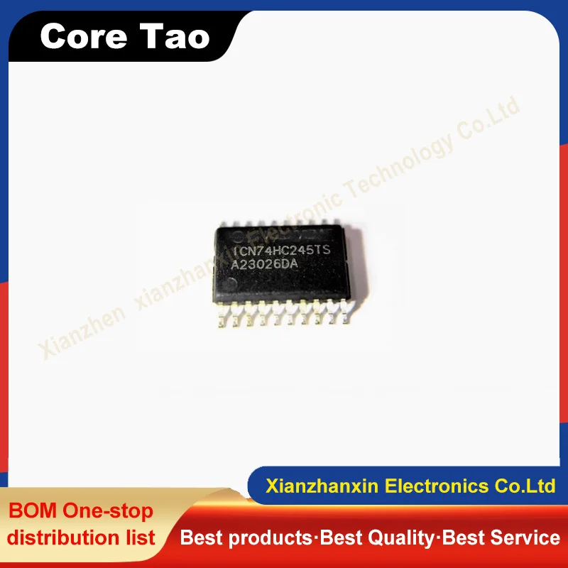 10pcs/lot ICN74HC245TS ICN74HC245 TSSOP20 Eight-bit synchronous three-state bus transceiver