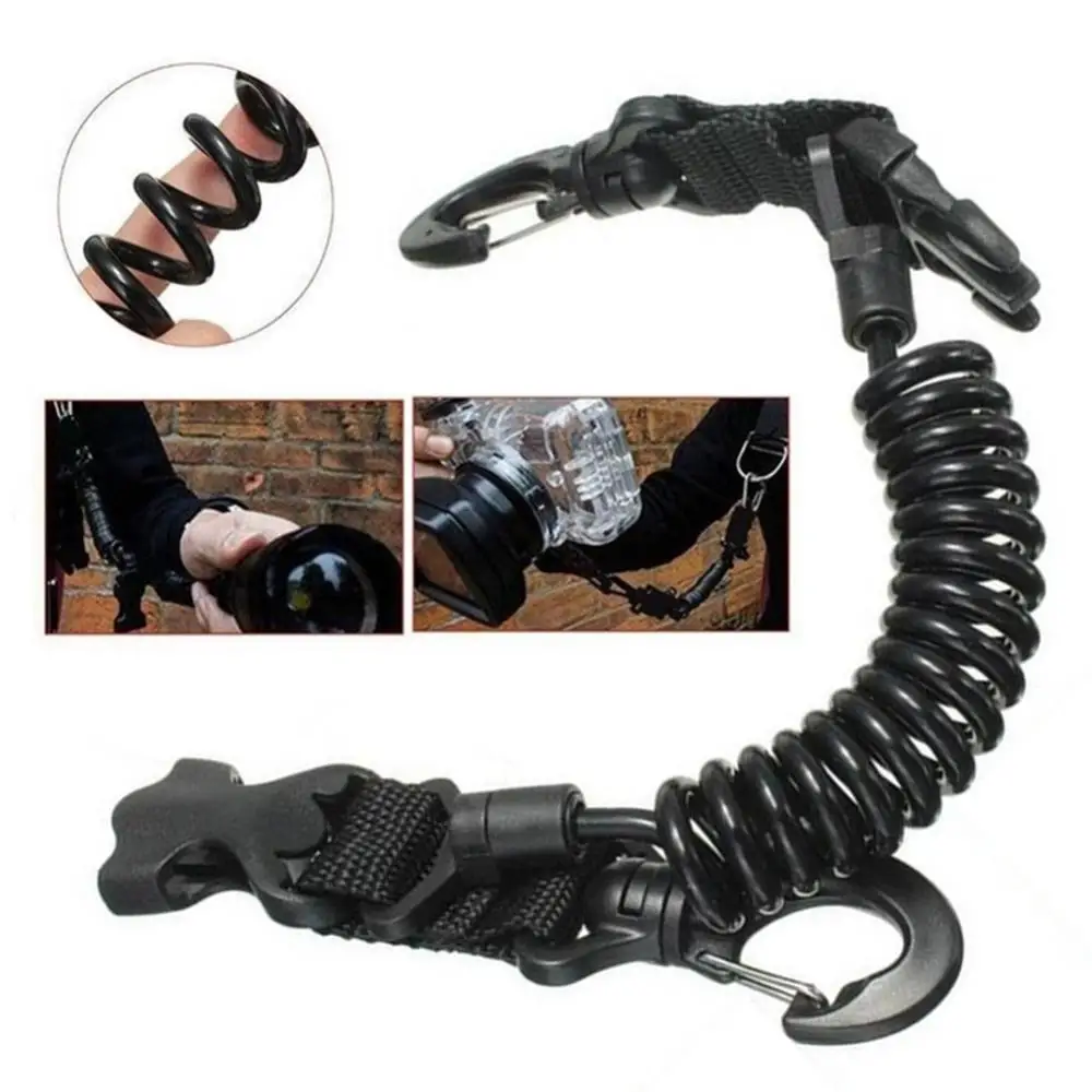 Climbing Underwater Diving Camera Safety Spring Anti Lost Rope Lanyard Strap