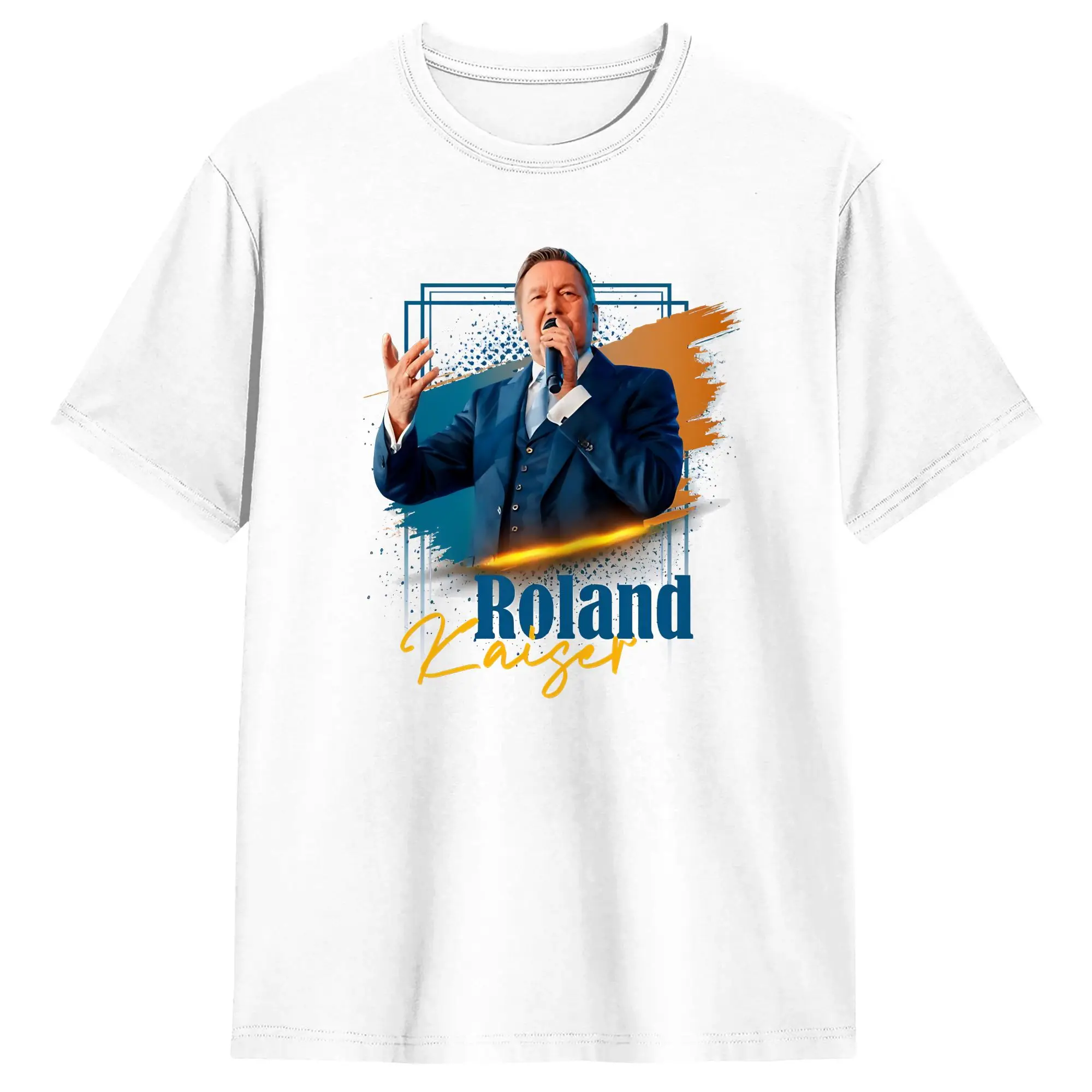 Roland Kaiser  T Shirt Summer  Trending T Shirts Man Cotton O Neck Plus Size Top Tees Short Sleeve Y2K Retro Tshirt