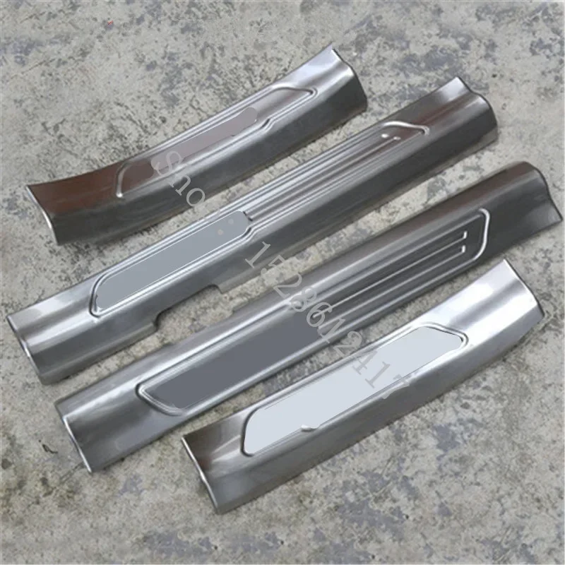 High quality stainless steel internal Welcome Pedal Trim scuff plate/door sill Car Accessories for 2015~2020 Hyundai Tucson