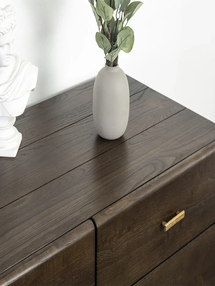 Armadietto laterale Ingresso in legno massello Armadietto portaoggetti retrò in stile industriale Armadietto