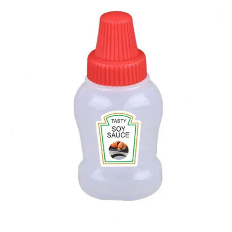 1-3pcs Mini Sauce Bottle Refillable Ketchup Honey Salad Containers Bottle Portable Sauce Jars Lunch Box Dressing Dispensers Box