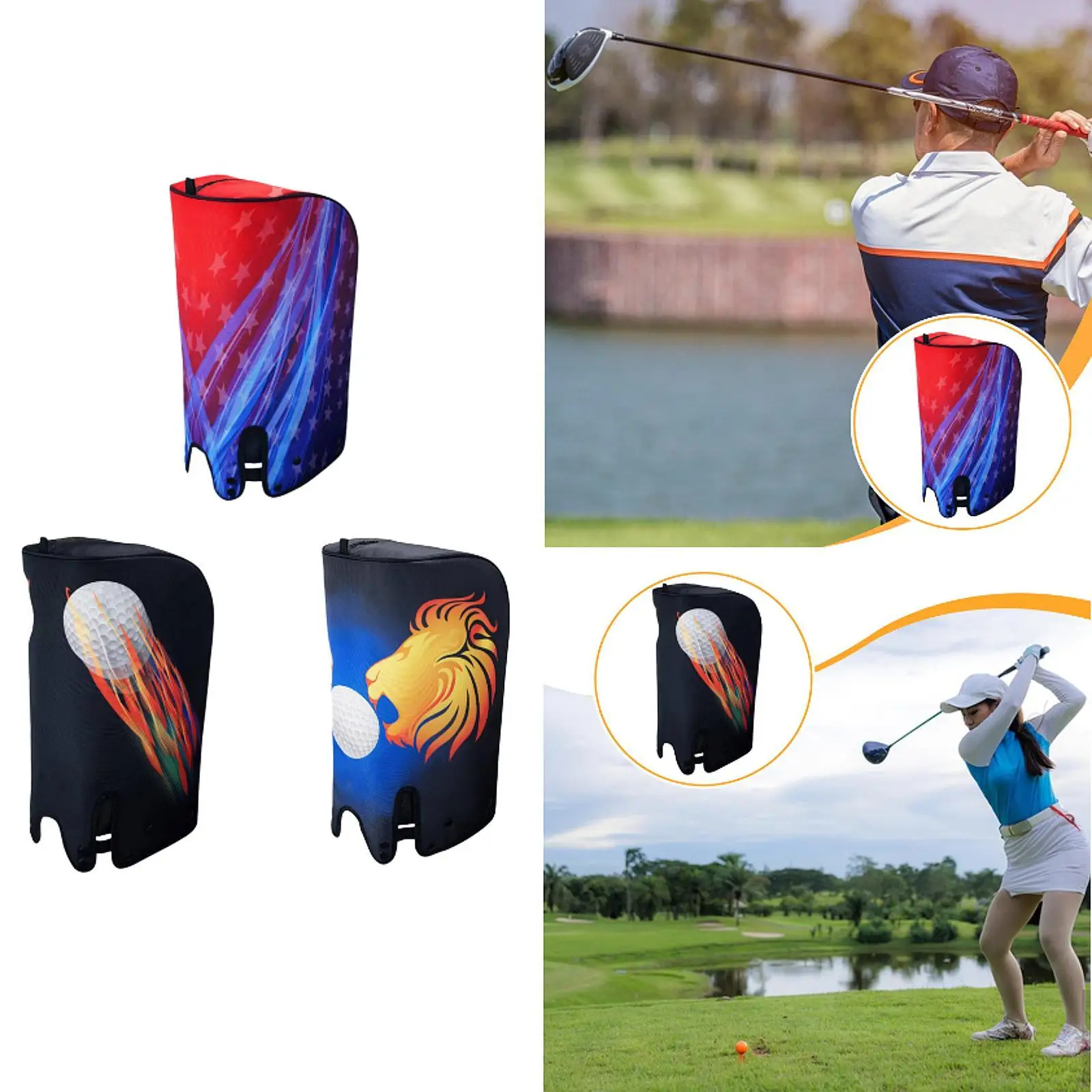 

Чехол для сумки для гольфа, защита от дождя и пыли, многоразовый, портативный, стильный, водонепроницаемый, универсальный, для мужчин и женщин, для игры в гольф на открытом воздухе