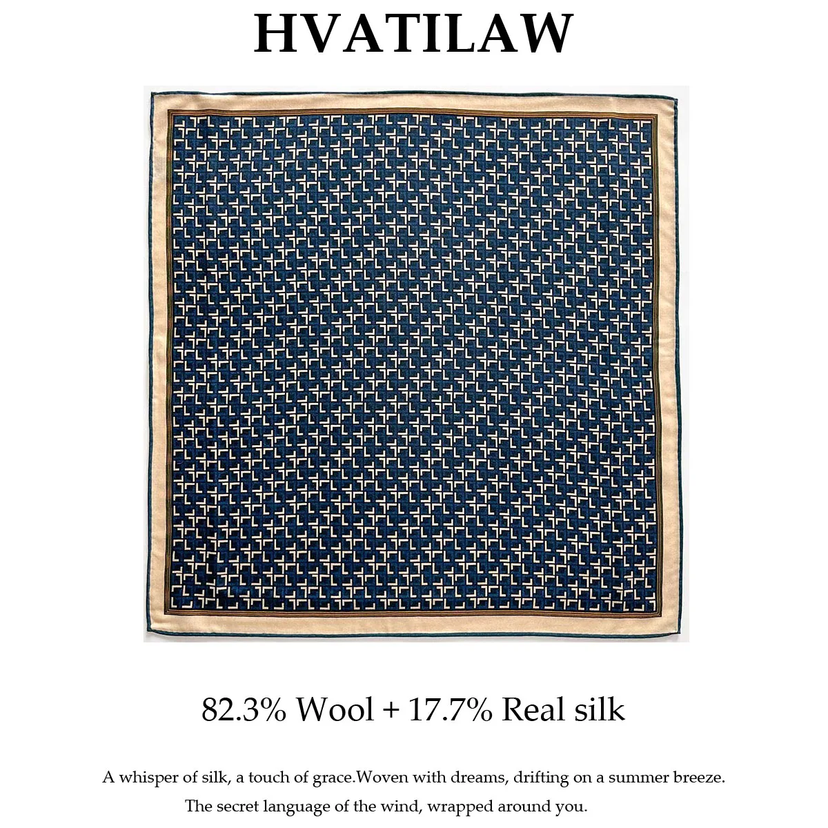 

100% Natural Silk Wool Scarf Men Women 62cm Square Scarves Shawl Luxury Gift Headband Wrap Handkerchief Bandana Hairband Poncho