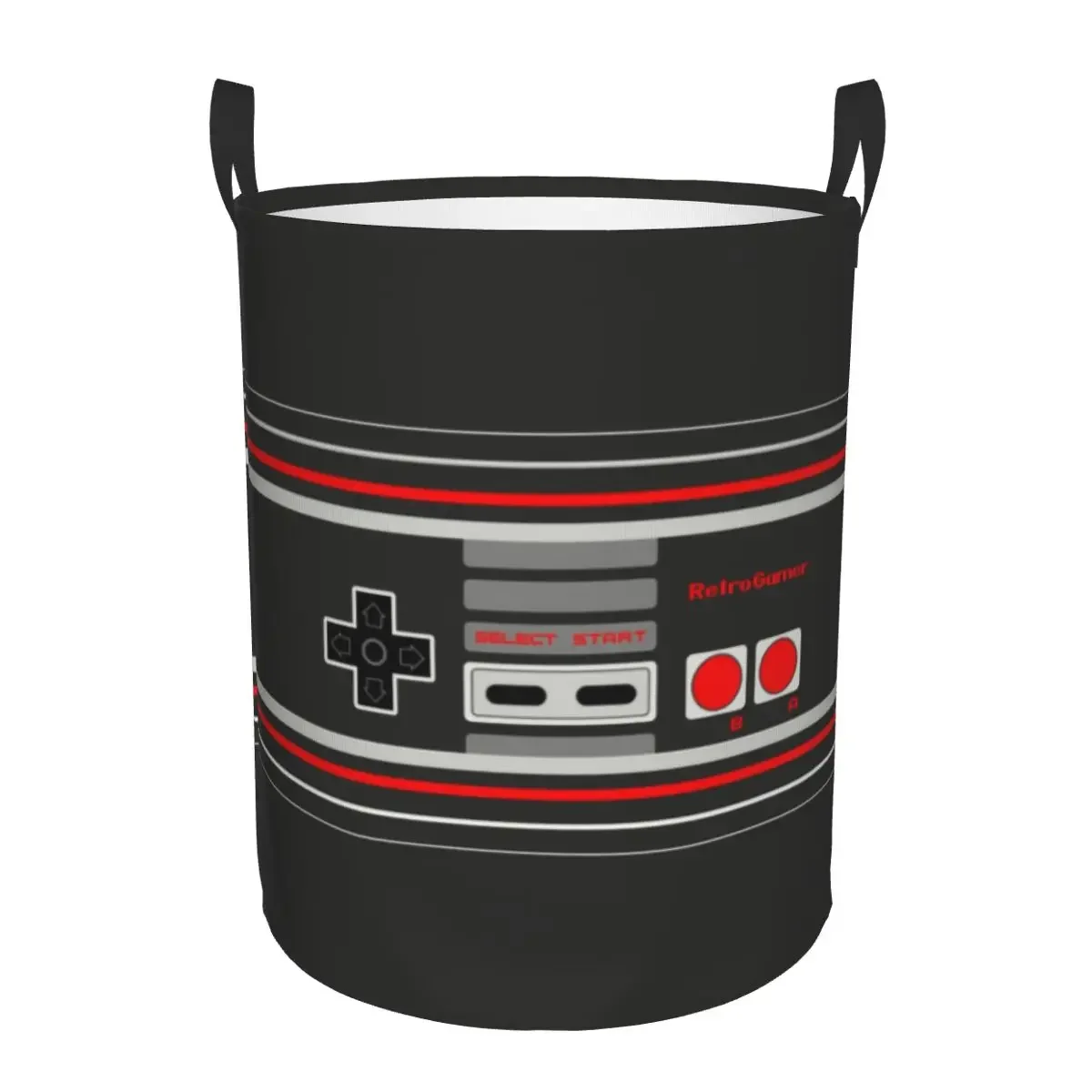 

I Am In Control Laundry Basket Collapsible Video Game Gaming Controller Toy Clothes Hamper Storage Bin for Kids Nursery